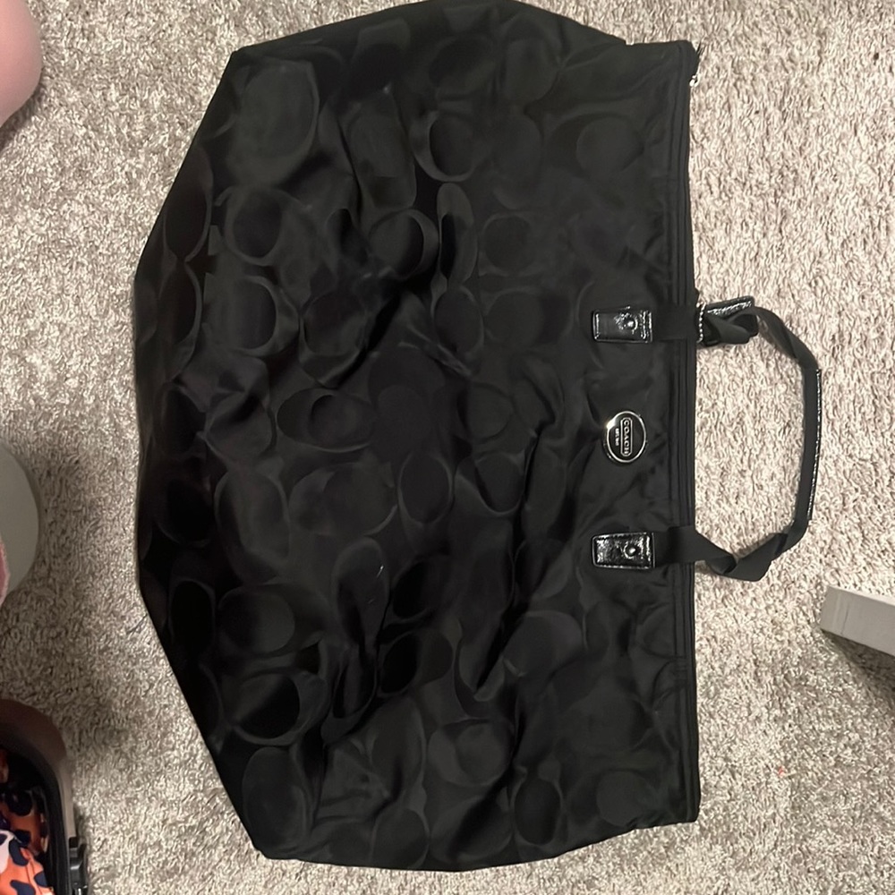 Black Coach travel bag
